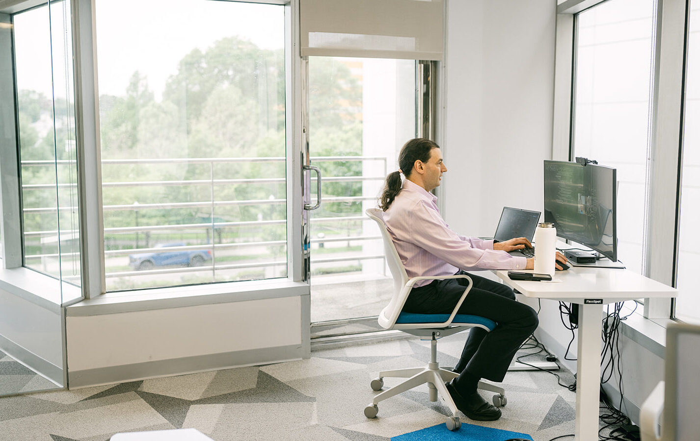Charles IT team member providing managed IT services from the office