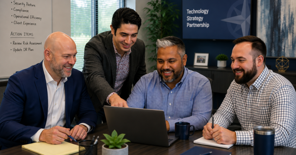 Charles IT team providing SEC cybersecurity services for financial firms