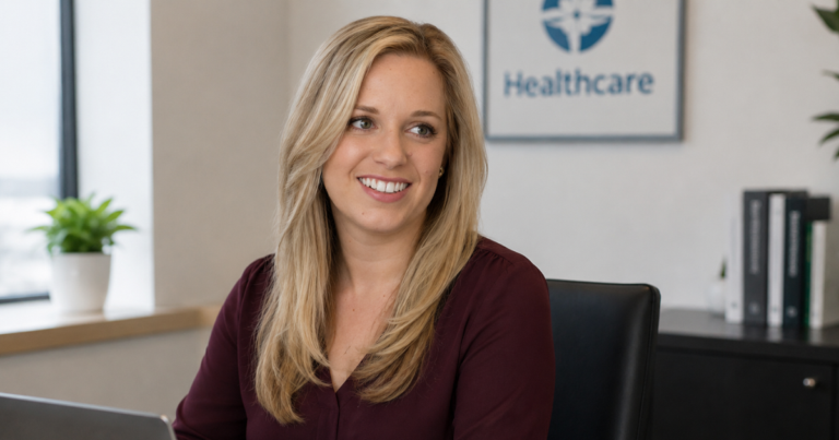 Healthcare professionals using technology in a medical practice
