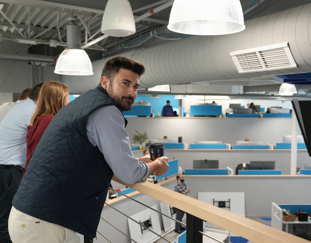 Charles IT employee working in the Middletown, Connecticut headquarters