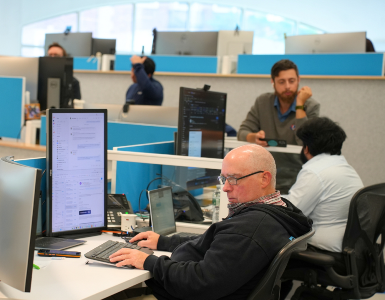Charles IT managed IT support professionals working in the office