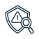 Cybersecurity detection and response icon