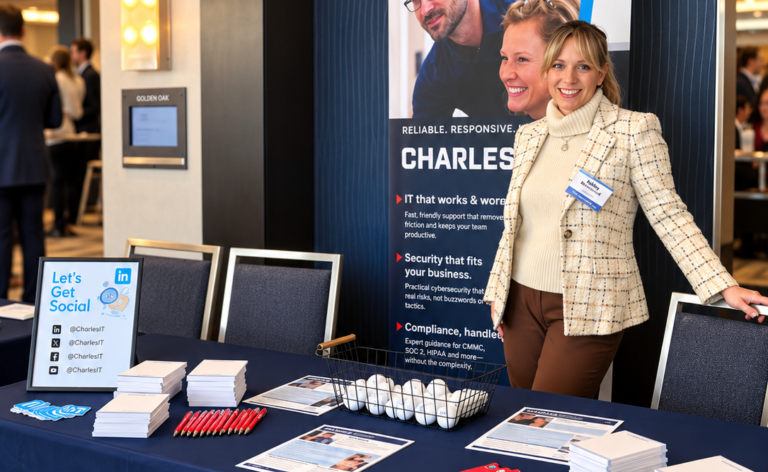 Charles IT attending the Annual B2B Expo in Stamford